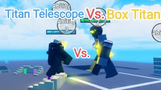 Titan Telescope Vs Box Titan  Super Box Siege Defense [upl. by Reinaldos804]