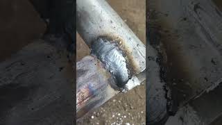 The art of welding thin galvanized pipes [upl. by Akenal882]