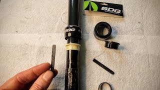 SDG Tellis Dropper Seatpost tear down and rebuild [upl. by Nnylireg]