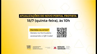 Atualizações do Novo Portal Frotista  CET [upl. by Link]