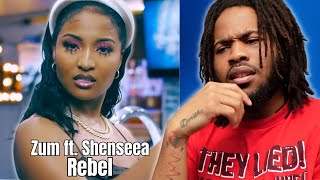 Zum feat Shenseea  Rebel Official Video REACTION [upl. by Caresse511]