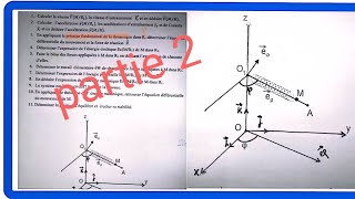 Examen 1 partie 1 Mécanique de point matériel S1 examen ibn tofail  SMPC SMIA ENSA MIPC MIp [upl. by Suhploda]