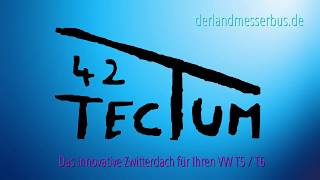 quotTectum42quot Aufstelldach Zwitterdach passend für VWT5  T6 [upl. by Dylana860]