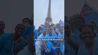 Team Fiji goes viral singing worship hymns in Olympic Village So beautiful [upl. by Diet]