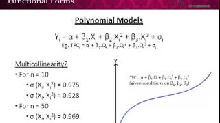 Econometrics  Functional Forms [upl. by Gannes]