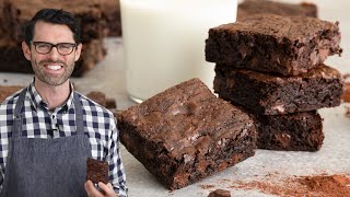 Fudgy Chocolate Brownies Recipe [upl. by Nesnaj]