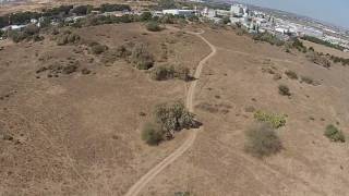 Tel Ashdod  Aerial view BibleWalkscom [upl. by Kenimod]