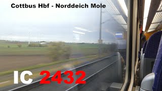 Mit dem Dosto durch Norddeutschland IC 2432 Mitfahrt Cottbus Hbf  Norddeich Mole  Intercity 2 [upl. by Ahsinit]