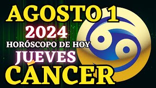 🌠 𝐄𝐬𝐭𝐚𝐬 𝐒𝐢𝐞𝐧𝐝𝐨 𝐆𝐮𝐢𝐚𝐝𝐨 💫 Horoscopo Cáncer Hoy ♋ 1 de Agosto de 2024 💥 [upl. by Rendrag]