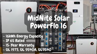 First Look MidNite Solar PowerFlo 16 – 16kWh Wall Mount Battery [upl. by Betthel194]