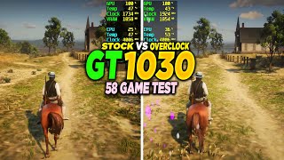 GT 1030 Stock Vs Overclock [upl. by Aivila699]