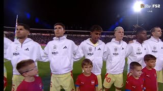 Serbia vs Spain National Anthem  UEFA Nations League 202425 [upl. by Joanie]