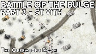 Battle of the Bulge Animated  Part 3 St Vith [upl. by Tennos814]