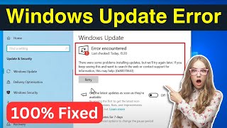 Error Encountered Windows Update 0x80070643 Windows 1011  Fix Windows Update Error Updated [upl. by Erdah568]