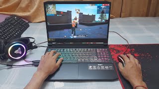 Ryzen 5 5600h Gtx 1650 FreeFire Laptop Gameplay Acer Nitro 5 [upl. by Aihsei]