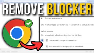 How To Disable Pop Up Blocker In Google Chrome  Full Tutorial [upl. by Catlee]