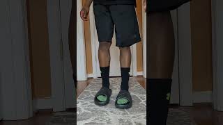 Adidas Adicane Slides on feet shorts [upl. by Doug]