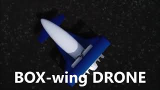 Wingtip less oval boxwing DRONE avoided wingtip induced drag for longer range  higher payload [upl. by Egon]