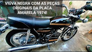 A MAIS TEMIDA DAS MOTOS 2 TEMPOS 350 CC VIÃšVA NEGRA FICOU PRONTA FIZ O PRIMEIRO TEST RIDE [upl. by Julieta]