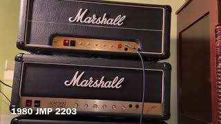 60 Second Battle Marshall JMP 2203 vs Marshall JCM800 2204 [upl. by Felizio147]