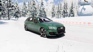 Audi RS4 B9  Beamng Drive Mod Testing  Download [upl. by Marcellina]