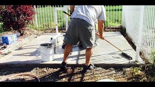 Using Concrete Resurfacer To Repair Concrete [upl. by Nomsed]