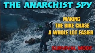 Days Gone  Anarchist Spy Survival Mode  Making The Bike Chase A Whole Lot Easier [upl. by Llenyt922]