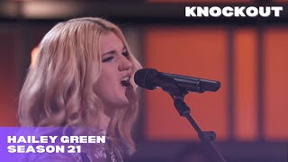 Hailey Green quotGods Countryquot The Voice Season 21 Knockout [upl. by Zipnick896]