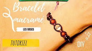 TUTO MICRO MACRAMÉ ✨Comment faire un bracelet avec perles facile • DIY Macrame [upl. by Alison]