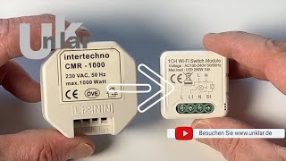 Wie man den Funkschalter CMR1000 durch einen WiFi WLAN Smart Switch 1CH ersetzt [upl. by Pleione409]