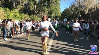 Cecilia High quotMighty Marching Bulldogsquot Band  Bayou Mardi Gras Parade 2024  New Iberia LA [upl. by Jennie]