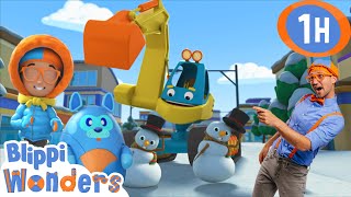 EXCAVATOR Song  Blippi Wonders Educational Cartoons for Kids [upl. by Herrah653]