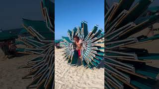 Guy carries 26 beach chairs all at once 😮👏  🎥 BVIRAL [upl. by Aniluap]