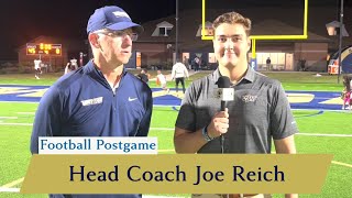 Football Postgame vs Erskine Head Coach Joe Reich  9302023 [upl. by Kondon]