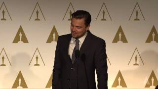 Leonardo DiCaprio at the 86th Oscars® Nominees Luncheon [upl. by Nolla]