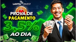 LAVITA INVEST PROVA DE PAGAMENTO  25 A 35 AO DIA [upl. by Ailemor]