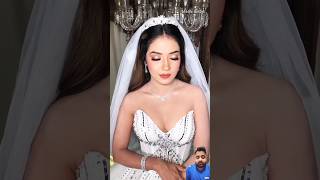 Bridal Makeup with White Lehnga makeup parulgarg bride bridalmakeup makeupartist shadiseason [upl. by Kathy]