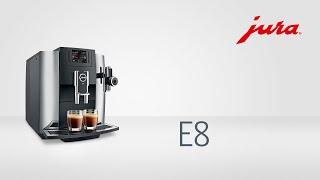 JURA E8  Kaffeevollautomat  Fully automatic coffee machine [upl. by Nyrok537]