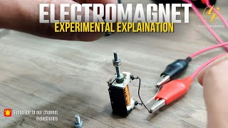 Electromagnet  Experimental Explaination  tech electrorers electromagnet [upl. by Ayeka]