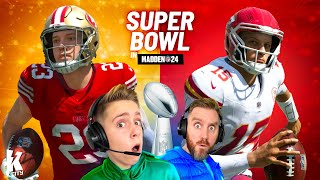 We Predict the SUPER BOWL 2024 WINNER in Madden 24 [upl. by Alyaj]