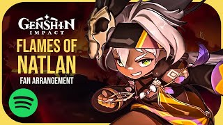 Flames of Natlan Boss Battle Music FanMade OST  Genshin Impact [upl. by Einnus]