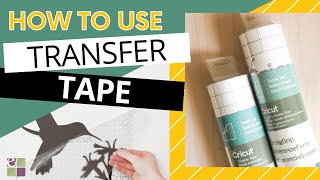 How to Use Transfer Tape with Vinyl  Transfer Tape 101 for Beginners [upl. by Crista]