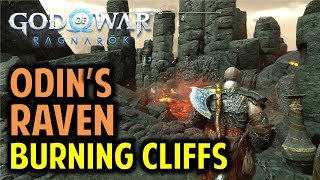 Burning Cliffs Odins Raven Location  God of War Ragnarok [upl. by Aihseuqram]