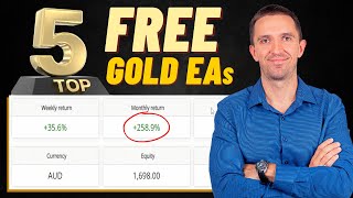 5 Profitable FREE Gold Robots Expert Advisors on MQL5 [upl. by Dnalra]