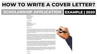 How To Write a Cover Letter For a Scholarship Application  Example [upl. by Adella101]