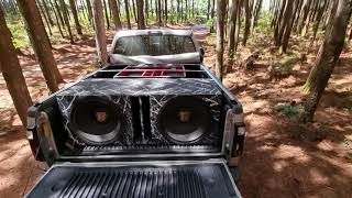 F250 COM SOM FORTE ALTO FALANTE EROS PANZER 21 POLEGADAS WOOFER 5K TOCANDO FORTE [upl. by Snevets]