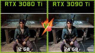 RTX 3080 Ti vs RTX 3090 Ti  FHD QHD UHD 4K [upl. by Ynaiffit]