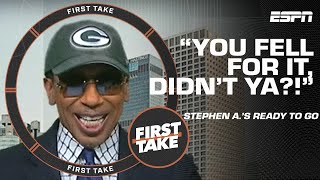 YOU FELL FOR IT DIDNT YA 😁 Stephen A is loving the Cowboys playoff loss 🤠  First Take [upl. by Lepp]