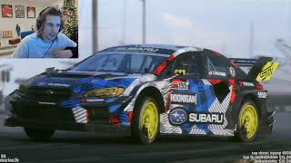 xQc REACTS to Gymkhana 2020 Travis Pastrana Takeover Ultimate Hometown Shred in an 862hp SubaruSTI [upl. by Lud]