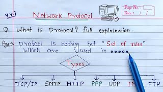 What is Protocol full Explanation  TCPIP HTTP SMTP FTP POP IMAP PPP and UDP Protocols [upl. by Edda453]